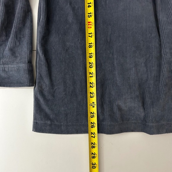 Madewell Knit Corduroy Redford Blazer Blue Neutral Minimalist Size M - Picture 12 of 12